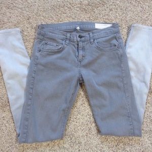 VINTAGE RAG & BONE GRAY HOMBRE LOW RISE SKINNY JEANS SZ 26